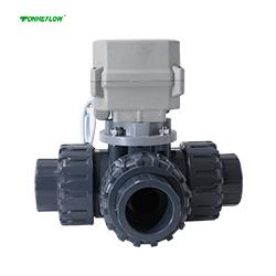 開關(guān)型-A150系列 UPVC15N.m三通電動閥帶手動 